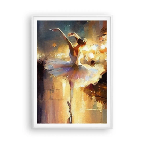 Pôster em moldura branca - Milagre na rua - 70x100 cm