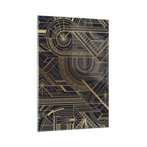 Quadro em vidro - Conceitos, ideias, planos - 80x120 cm