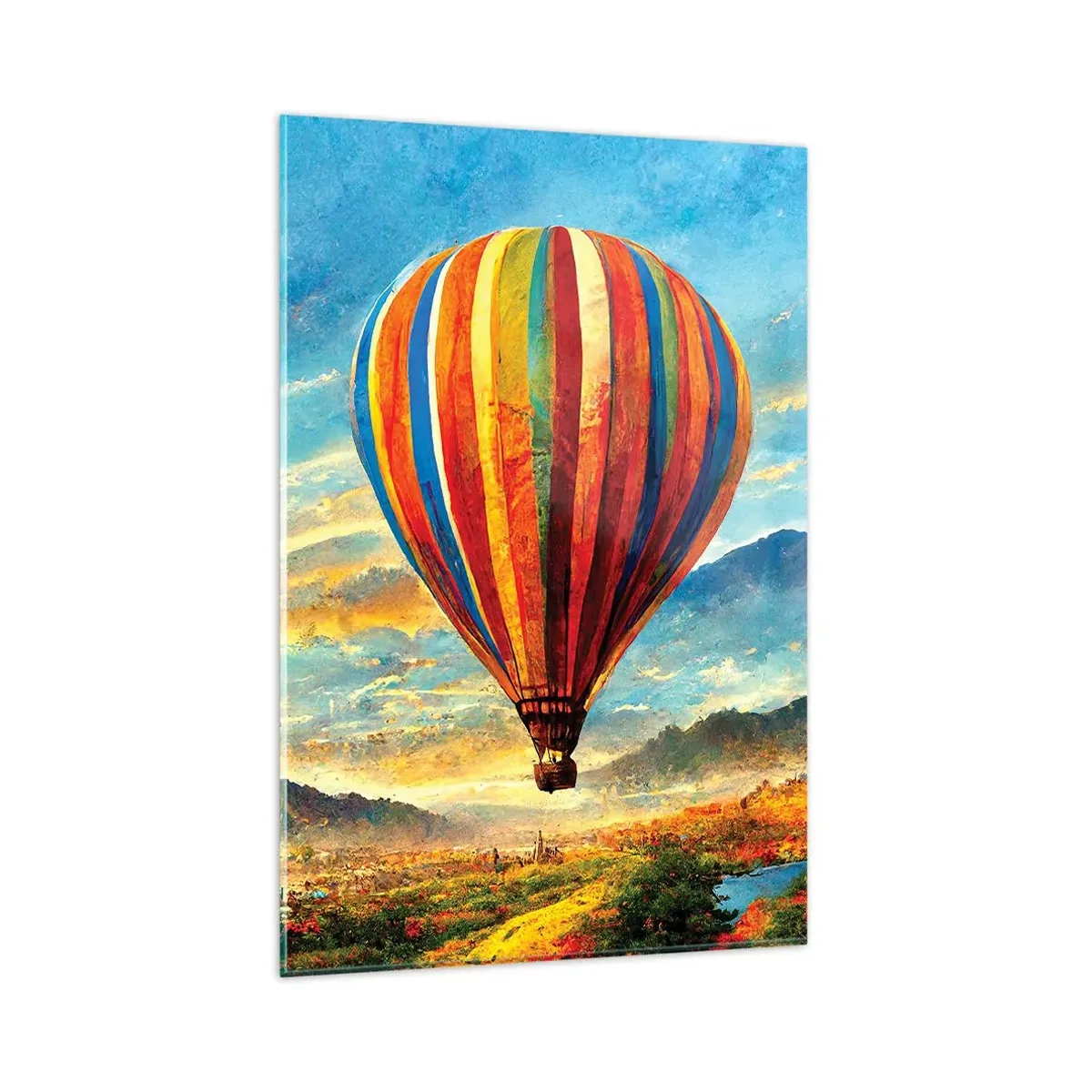 Quadro em vidro - Com silêncio enxergas mais - 80x120 cm