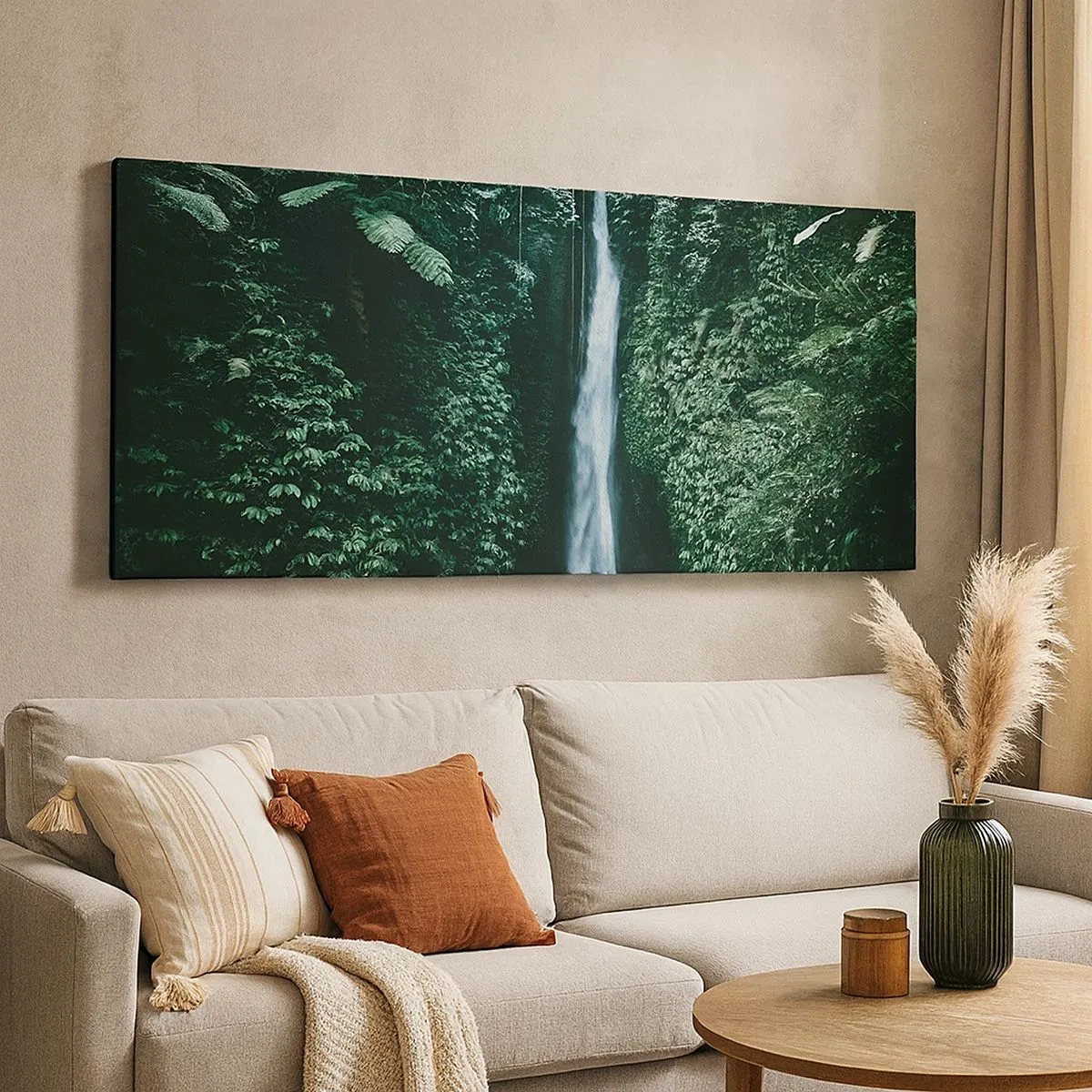 Quadro em tela - Primavera tropical - 100x40 cm