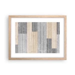 Pôster com moldura de carvalho claro - Composição: mantenha vertical - 40x30 cm