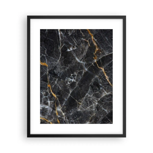 Pôster com moldura preta - A vida interior da pedra - 40x50 cm