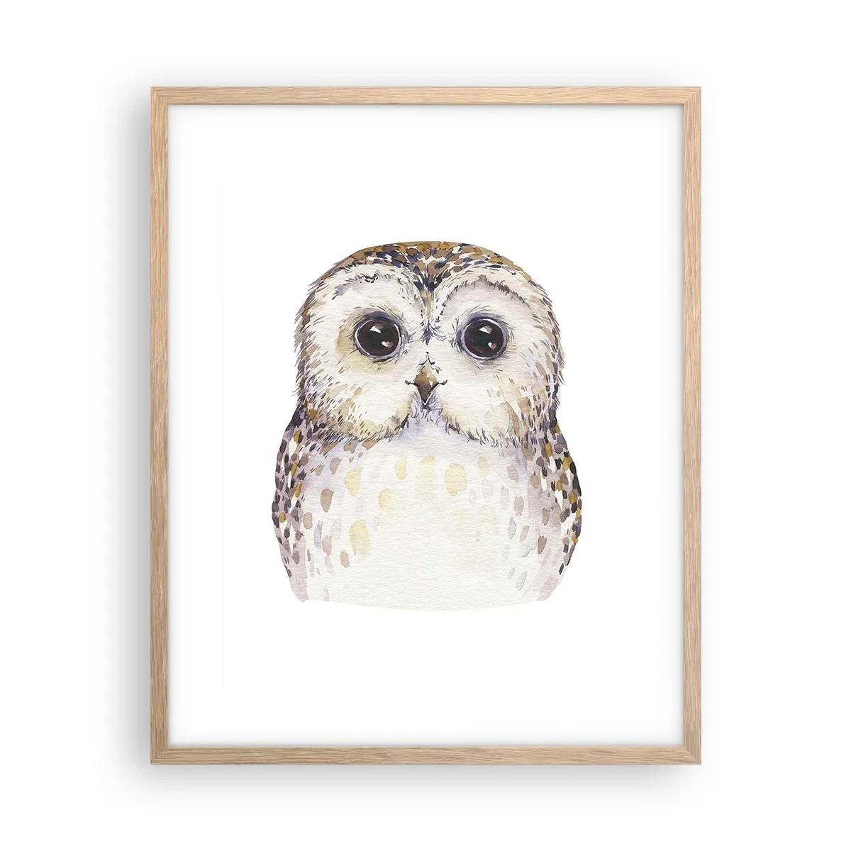 Pôster com moldura de carvalho claro - Olhe-me nos olhos - 40x50 cm