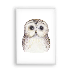 Pôster em moldura branca - Olhe-me nos olhos - 70x100 cm