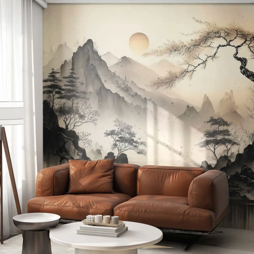 Papel de Parede Premium Canvas - O charme único do Oriente - Ásia, Japão, Visualizar - 300x210 cm