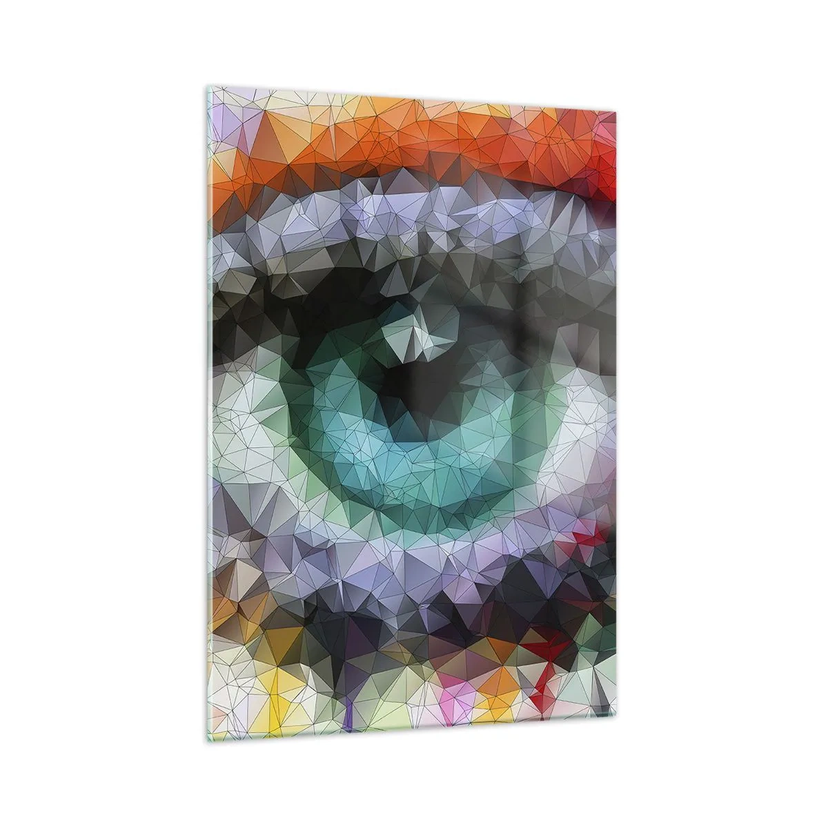 Quadro em vidro - O brilho cristalino dos olhos - 50x70 cm