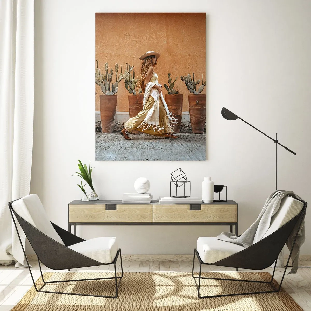 Quadro em vidro - Estilo hippie - 80x120 cm