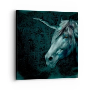 Quadro em tela - Na floresta de conto de fadas - 40x40 cm