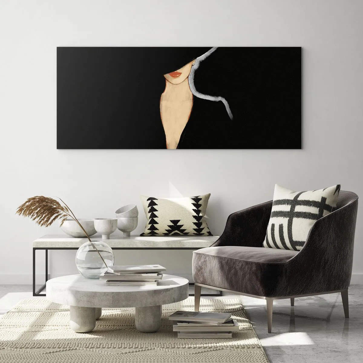 Quadro em vidro - Elegância e estilo - 160x50 cm