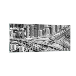Quadro em vidro - Dubai – uma cidade impossível - 100x40 cm