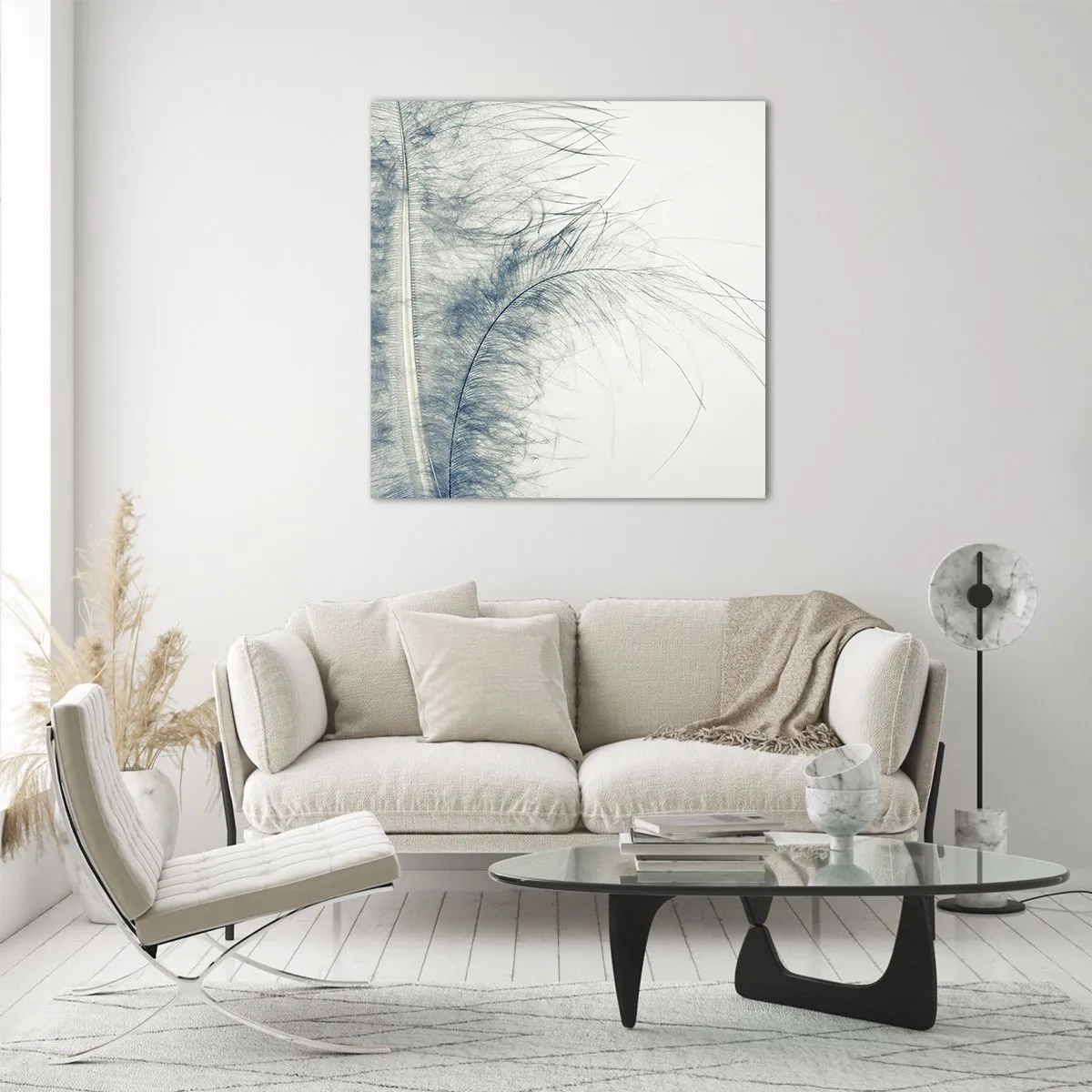 Quadro em vidro - O sussurro da natureza - 30x30 cm