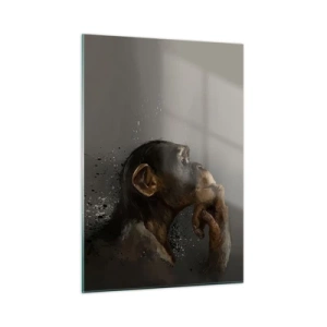 Quadro em vidro - Certamente um pensador - 50x70 cm