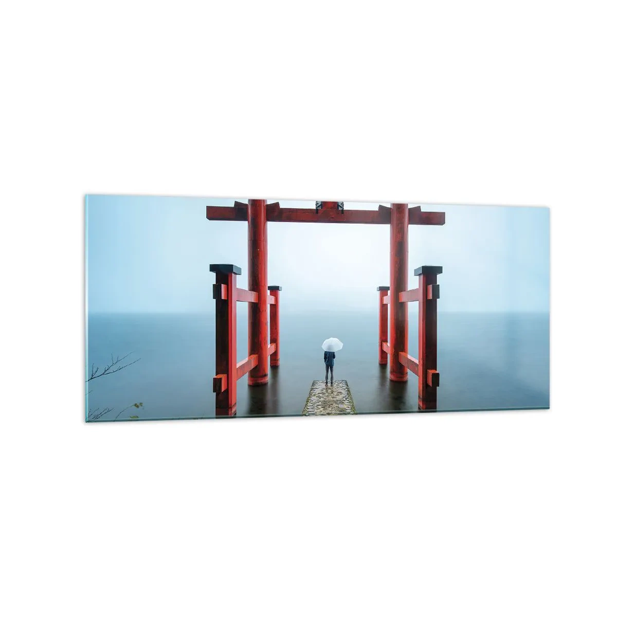 Quadro em vidro - Devaneio japonês - 120x50 cm