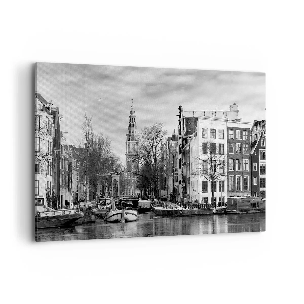 Quadro em tela - Vibrações de Amsterdã - 100x70 cm