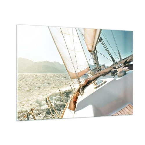 Quadro em vidro - Sob a vela - 100x70 cm