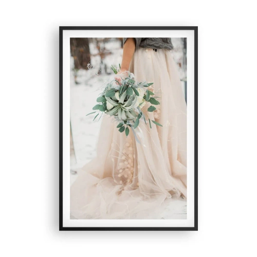 Pôster com moldura preta - E viveram felizes para sempre - 61x91 cm