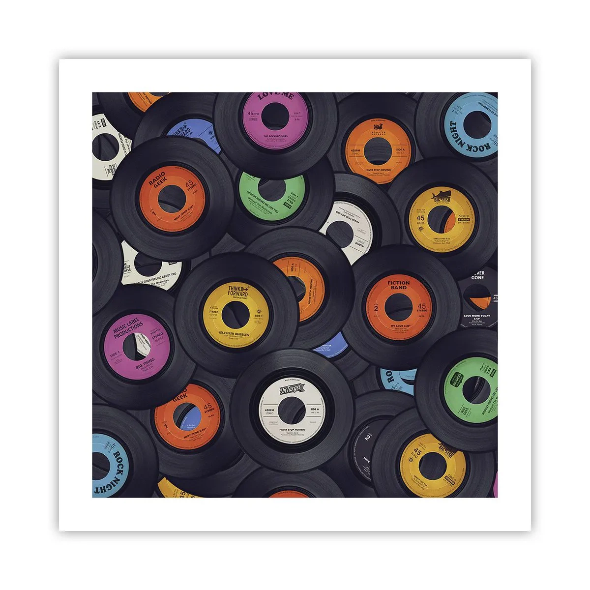 Pôster - Cores dos clássicos - 50x50 cm