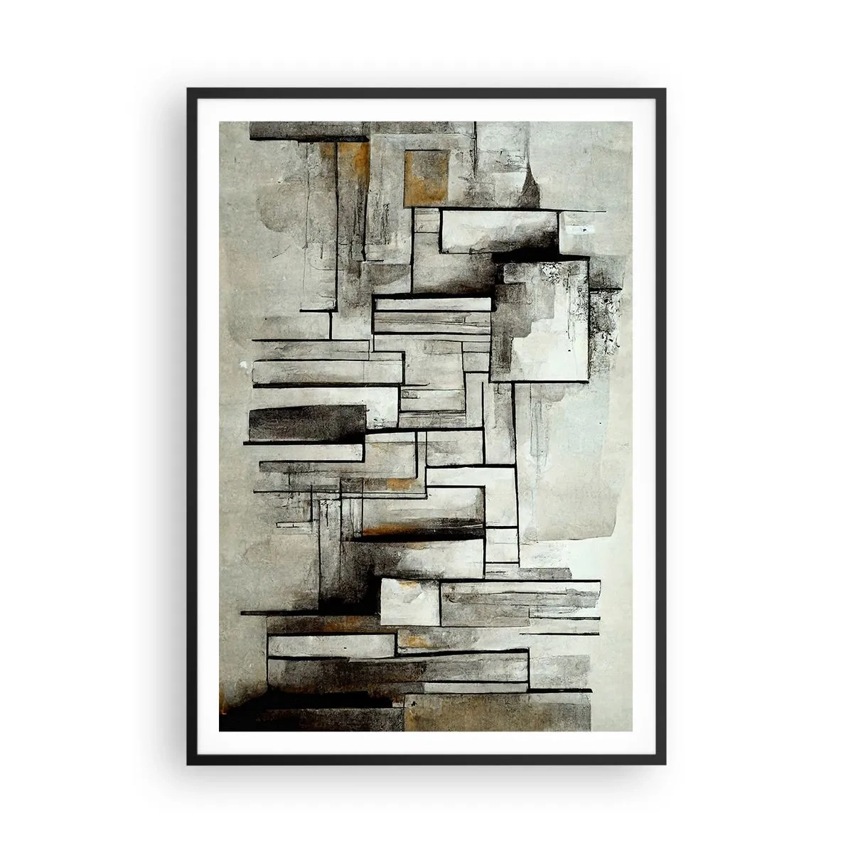 Pôster com moldura preta - O poder da simplicidade - 70x100 cm