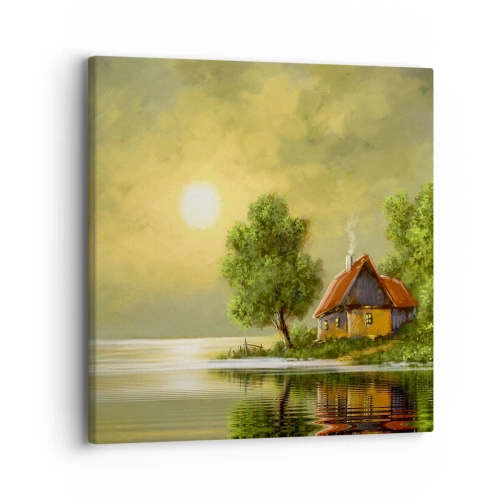Quadro em tela - Lindo como uma paisagem - 30x30 cm