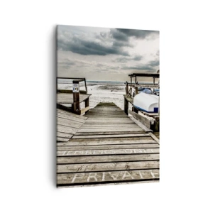 Quadro em tela - Praia da meia-noite - 50x70 cm