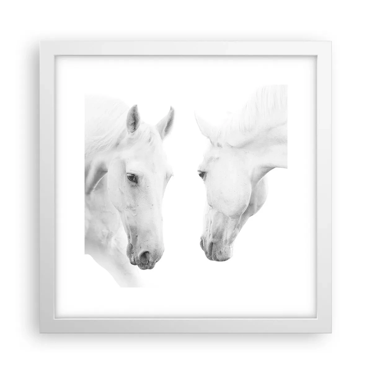 Pôster em moldura branca - Será amizade...? - 30x30 cm