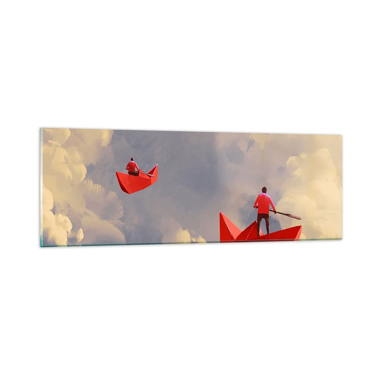 Quadro em vidro - Expedição dos sonhadores - 90x30 cm