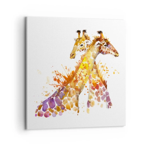 Quadro em tela - É amizade ou é amor? - 60x60 cm