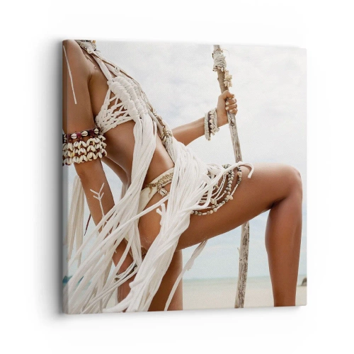 Quadro em tela - Sacerdotisa do Sol - 30x30 cm