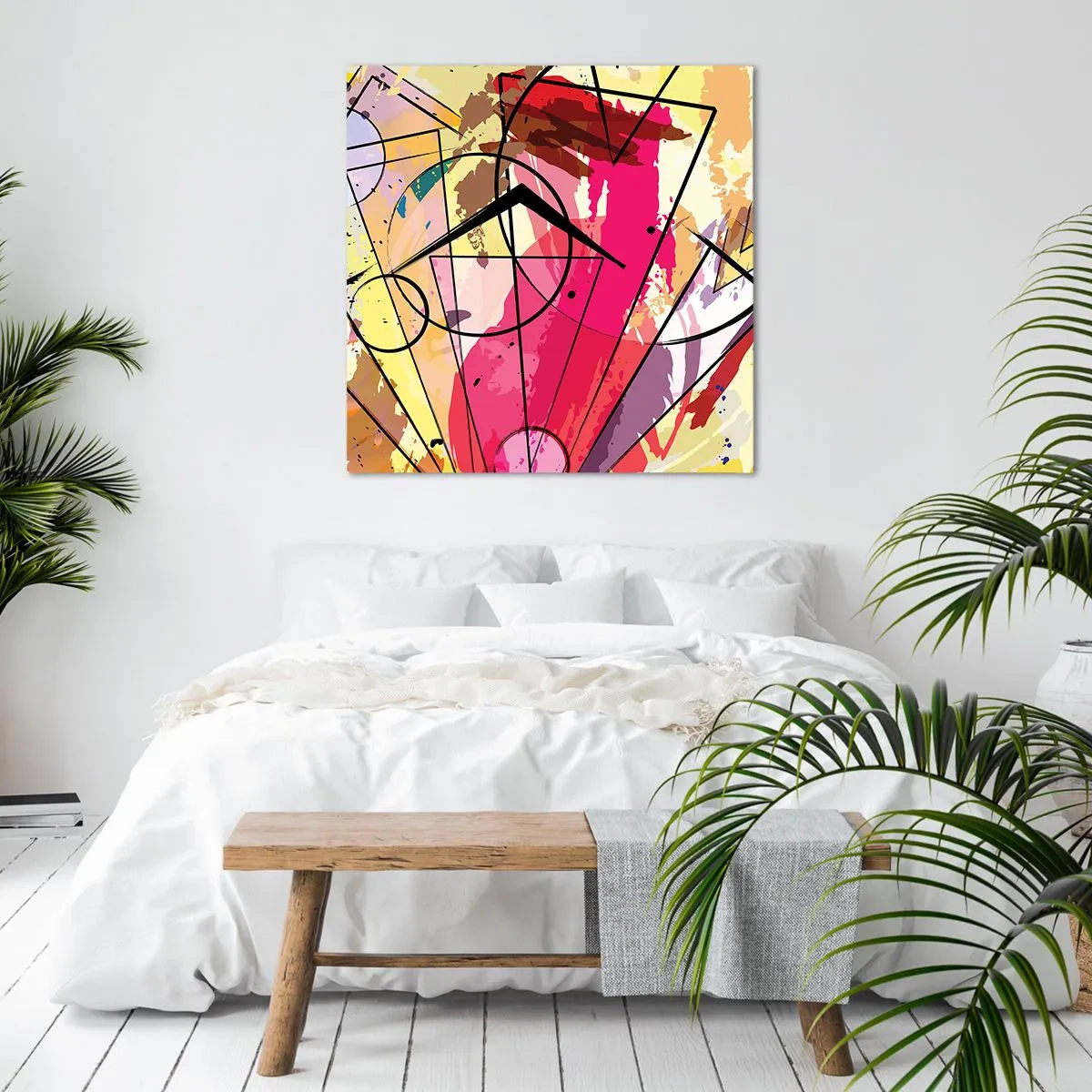 Quadro em tela - Explosão - 70x70 cm