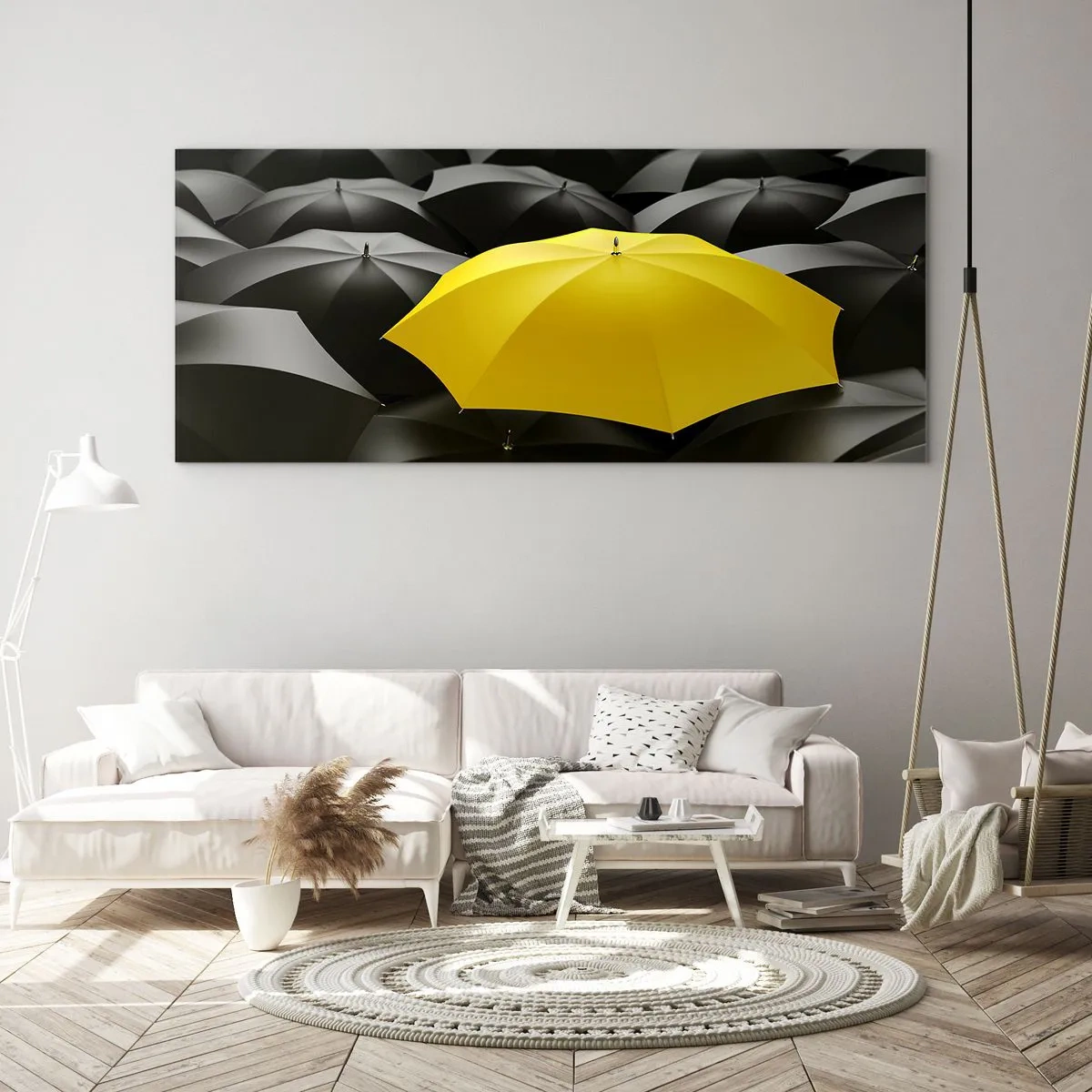Quadro em vidro - Adeus à tristeza - 140x50 cm