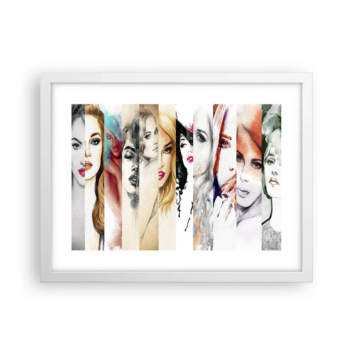 Pôster em moldura branca - Sempre VOCÊ - 40x30 cm