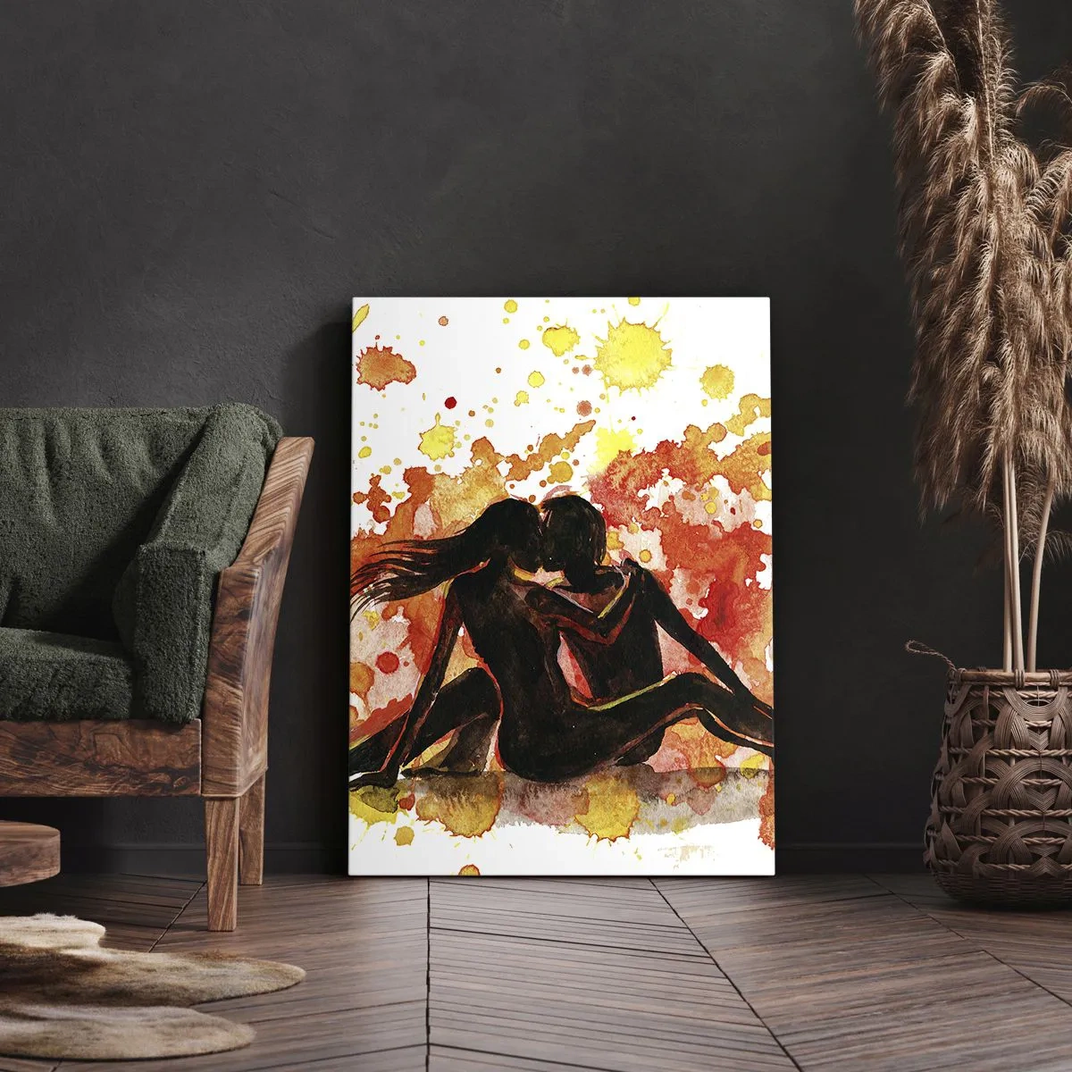 Quadro em tela - E fez-se a luz - 45x80 cm