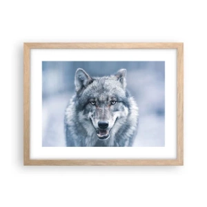 Pôster com moldura de carvalho claro - Vai aceitar o desafio? - 40x30 cm