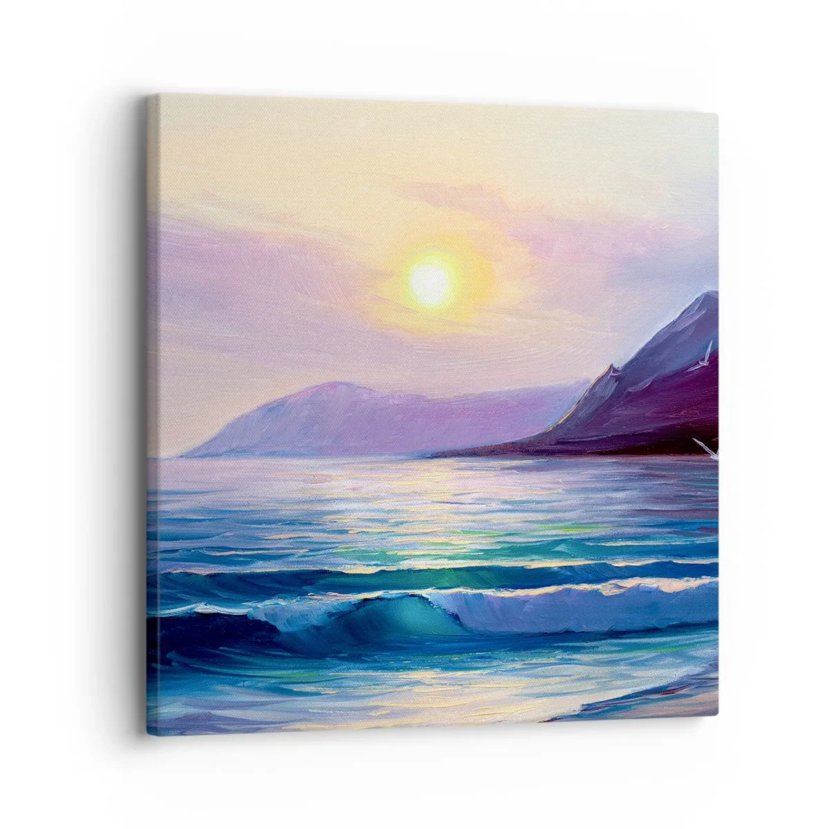 Quadro em tela - Cristal de água e ar - 30x30 cm