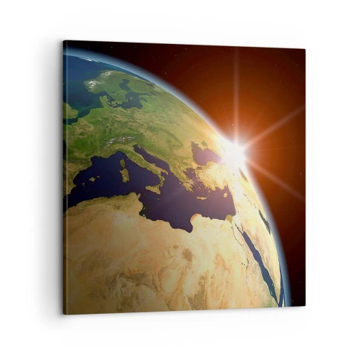 Quadro em tela - Nascer do Sol - 60x60 cm