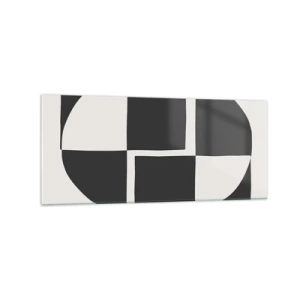Quadro em vidro - Antítese – síntese - 120x50 cm