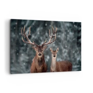 Quadro em tela - O senhor da floresta com sua esposa - 120x80 cm