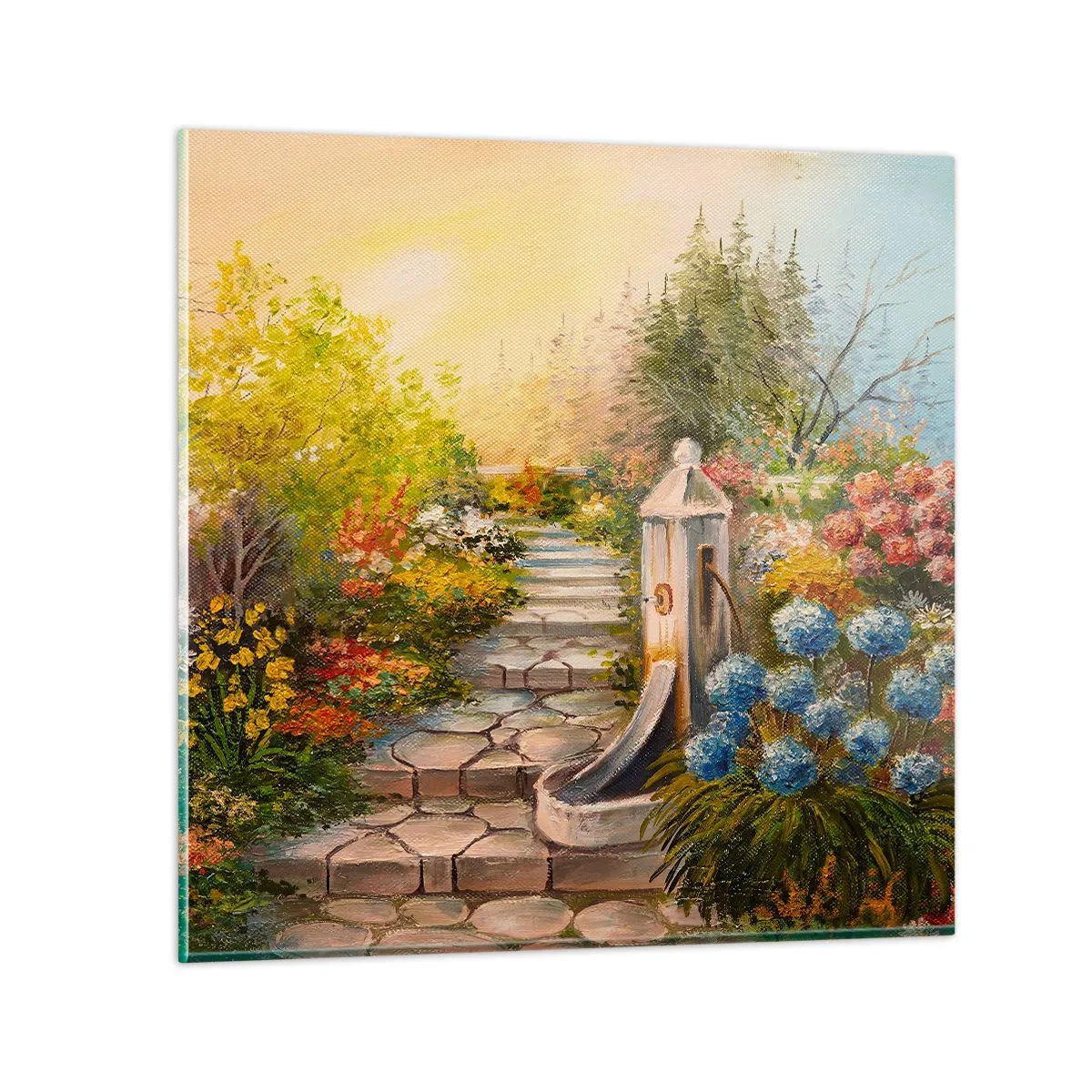 Quadro em vidro - Em pleno florescimento - 30x30 cm