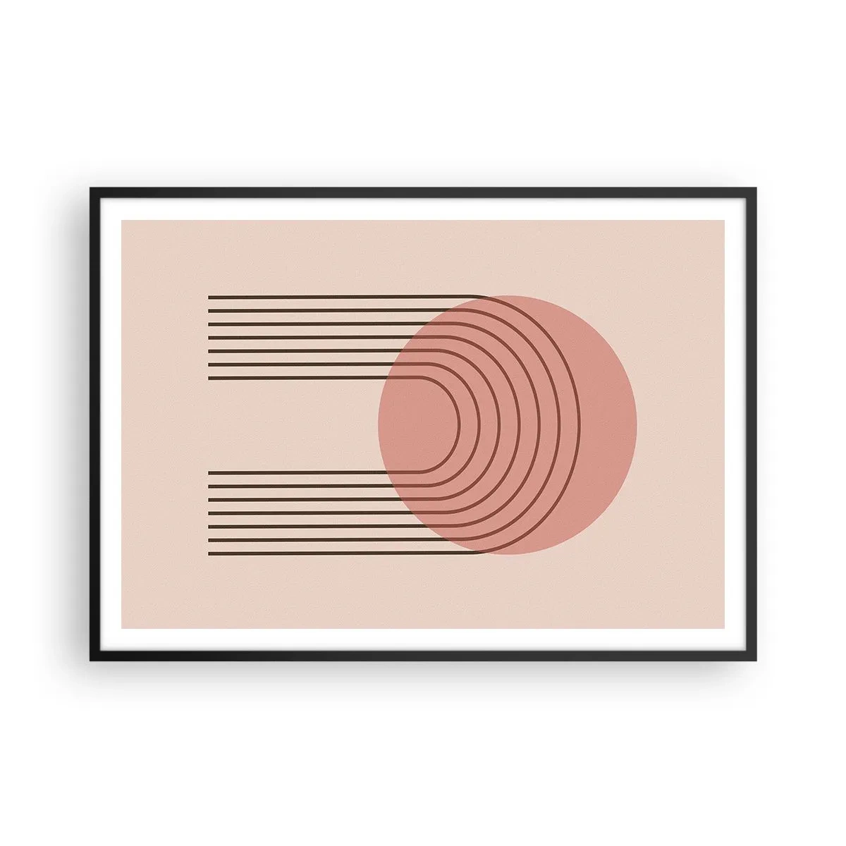 Pôster com moldura preta - Atração irresistível - 100x70 cm