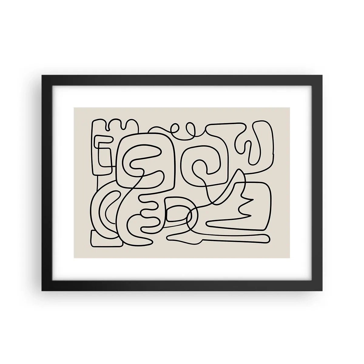 Pôster com moldura preta - Na trilha - 40x30 cm