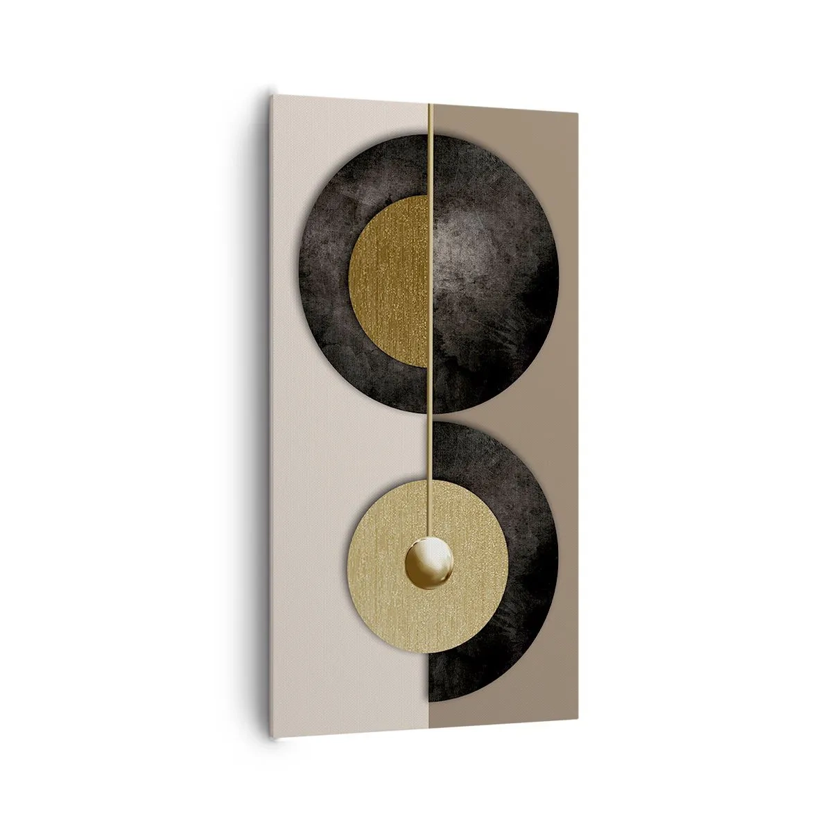 Quadro em tela - Variações ao redor do círculo - 65x120 cm