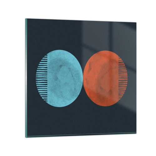 Quadro em vidro - Apenas geometria? - 30x30 cm