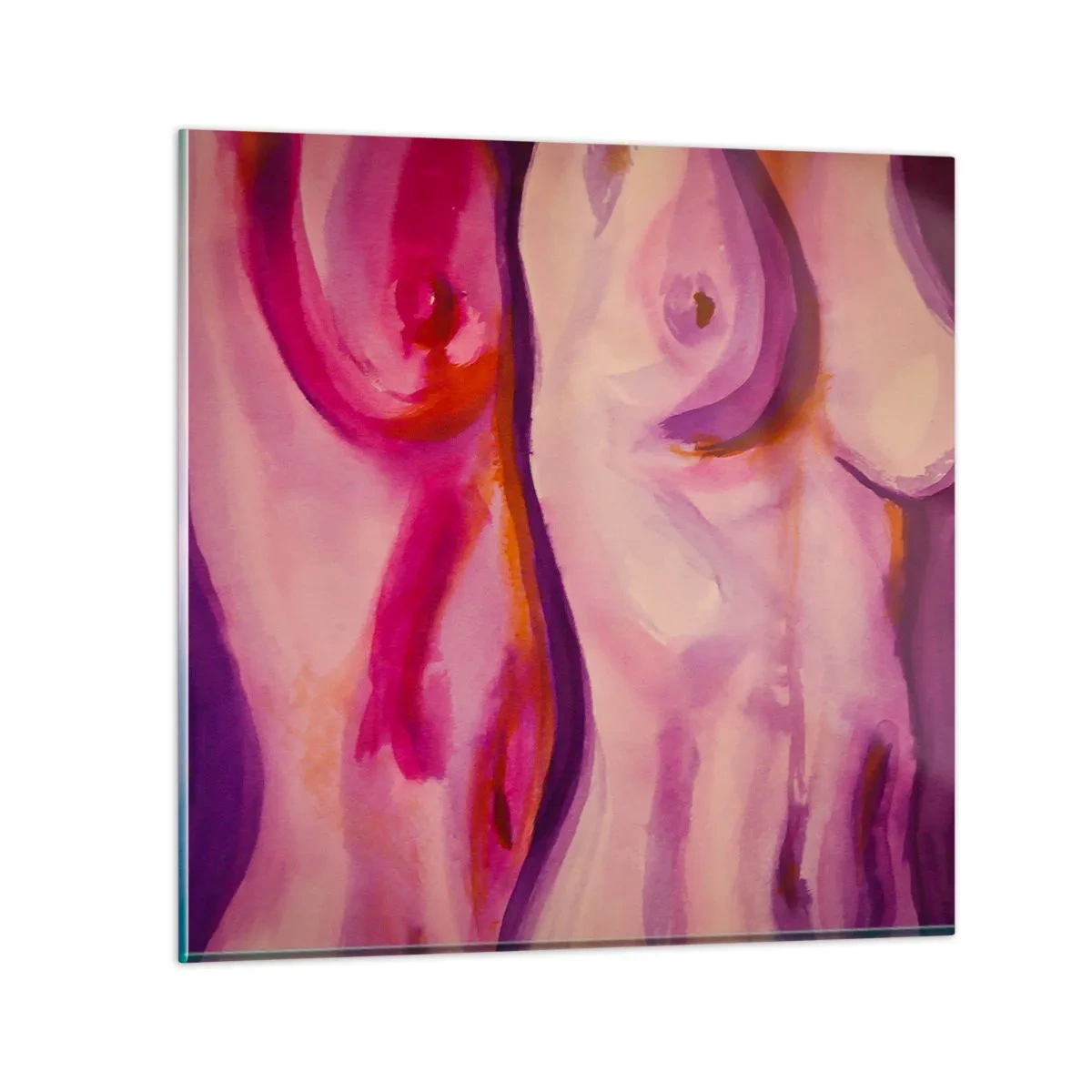 Quadro em vidro - Ode à Feminilidade - 30x30 cm