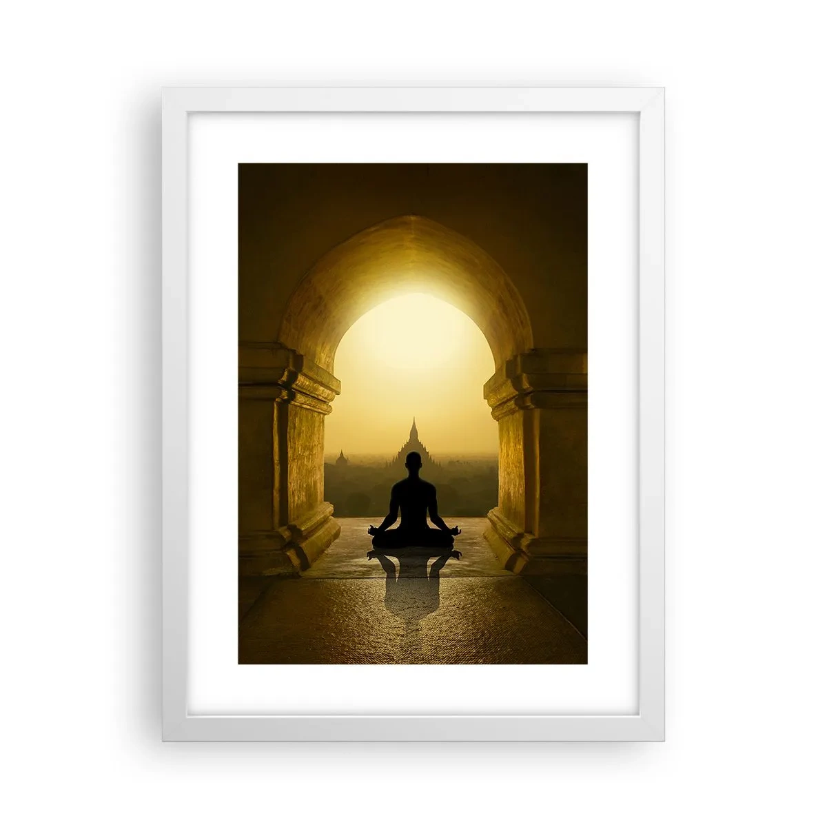 Pôster em moldura branca - Harmonia completa - 30x40 cm