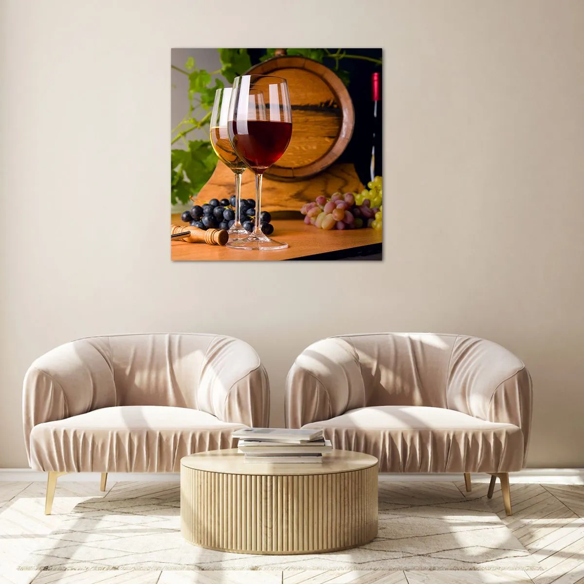 Quadro em vidro - Como com os antigos mestres - 40x40 cm