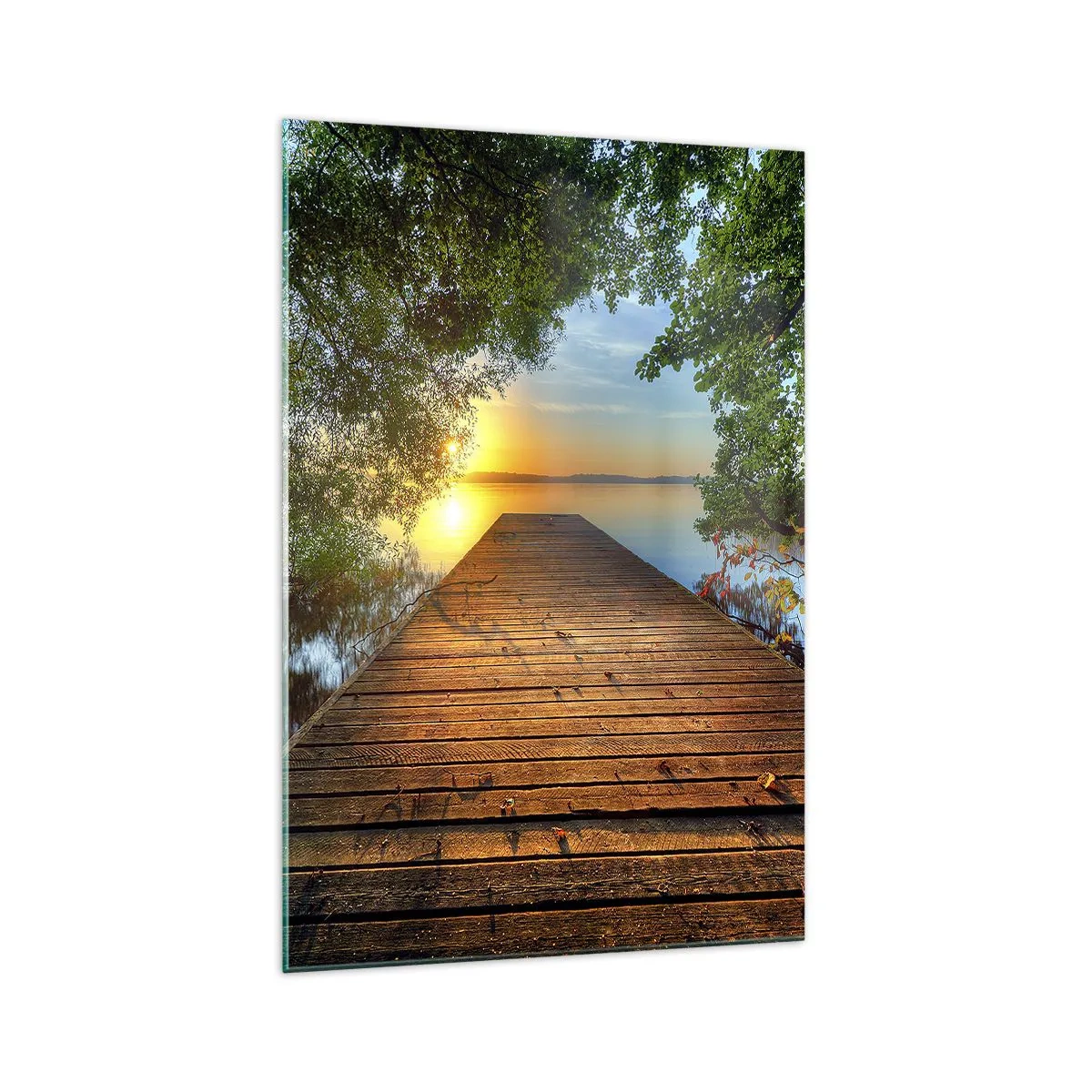 Quadro em vidro - Tome o seu tempo, sente-se - 70x100 cm