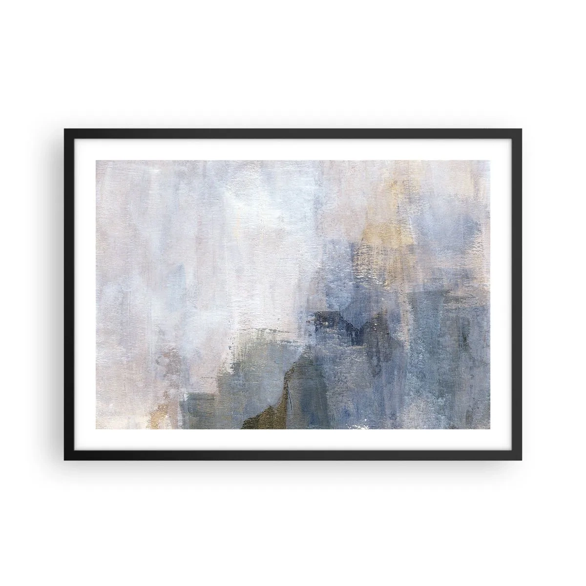 Pôster com moldura preta - Tons e acordes das cores - 70x50 cm