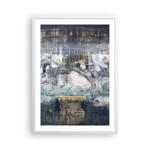 Pôster em moldura branca - Pelo gelo ou pelo torrão de terra - 50x70 cm