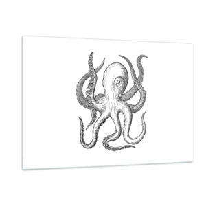 Quadro em vidro - Dançando com as ondas - 120x80 cm