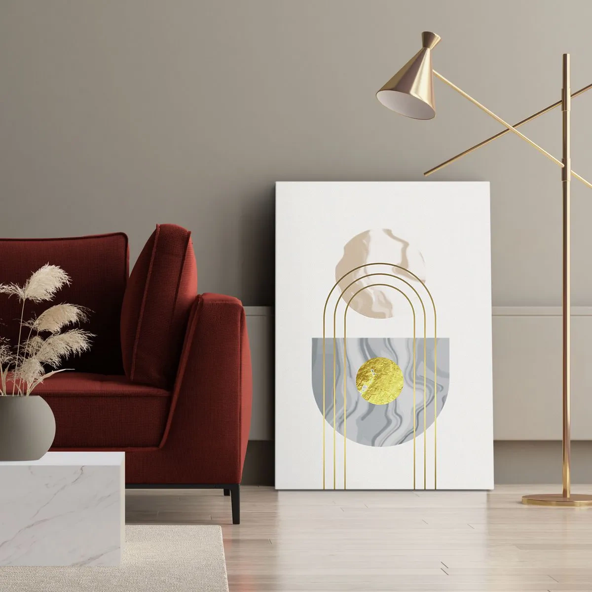 Quadro em tela - Brilho e claridade - 45x80 cm